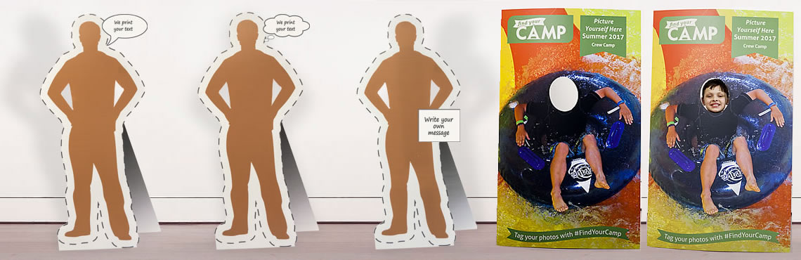 Cutout Standee MDF - Large 6x2.5 (Double sided), Standees, Promotional  Display