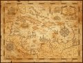 Image for Old-Style Caribbean Map Wall Mural