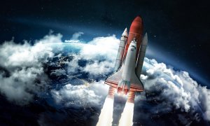 Image for Accelerating Space Shuttle Wall Mural