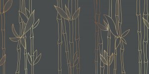 Image for Golden Bamboo Wall Mural