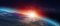 Image for Space Sunset Wall Mural